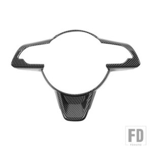 スズキ インテリアモールディングステアリングホイール装飾カバーアクセサリー ジムニー 2019-23 アップ - carbon fbier black