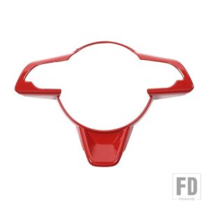 スズキ インテリアモールディングステアリングホイール装飾カバーアクセサリー ジムニー 2019-23 アップ - Red