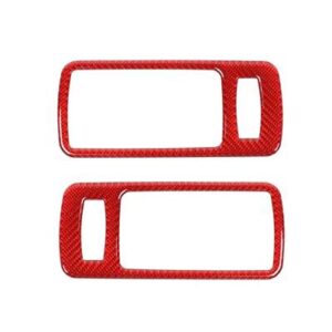 フォード マスタング 2009-13 ドアインナーハンドルボウル装飾カバートリムステッカーカーボンカーアクセサリー - Red Carbon Fiber B