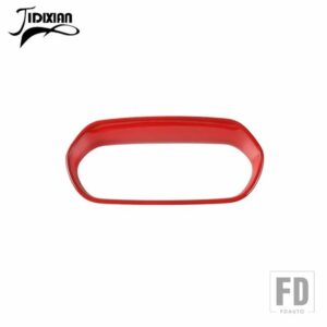 ジープ ABS カーエアコンスイッチ装飾名声カバーレネゲード 2015 2016 2017 インテリアアクセサリー - Red