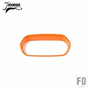 ジープ ABS カーエアコンスイッチ装飾名声カバーレネゲード 2015 2016 2017 インテリアアクセサリー - Orange