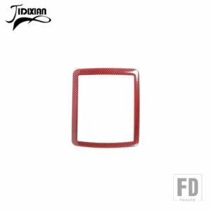 車読書灯ランプ装飾フレームダッジチャレンジャー 2010-15 アップカーインテリアアクセサリー - Red Carbon Fiber