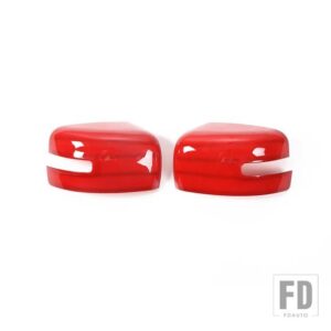 ジープ バックミラー装飾カバーステッカーレネゲード 2016 2017 2018 アップ外装バックミラーアクセサリー - Red