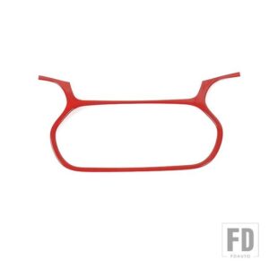 ジープ レネゲード 2015 2016 2017 車内空調スイッチ装飾フレームカバーアクセサリー - Red