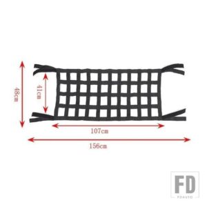 ジープ 車トップサンシェードカバーラングラー TJ 1997-2006 トランクルーフ抗 UV 太陽断熱ベッドレストネット - A Hammock black