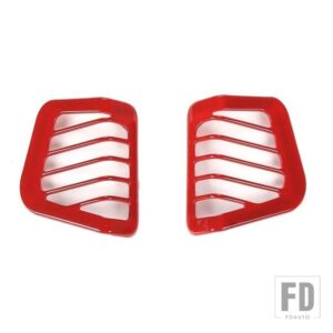 ジープ カーエアコンベントアウトレット装飾カバーラングラーJL用グラディエーターJT 2018-23 - Red