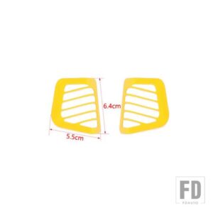 ジープ カーエアコンベントアウトレット装飾カバーラングラーJL用グラディエーターJT 2018-23 - Yellow