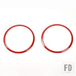 ジープ 車内ルーフスピーカー装飾カバーアクセサリーラングラー JK 2007-14 - Red