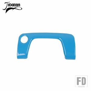 ジープ アームレストボックスロックキー穴装飾カバーラングラー JL グラディエーター JT 2018-24 アップ - light blue
