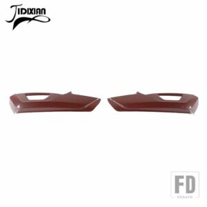 フォード マスタング 2015-24 カーシート調整ボタンサイド装飾パネルカバー - Red Carbon Fiber