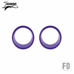 ジープ ラングラー JK 2007-17 車外装ヘッドライトライトランプ装飾カバー - purple