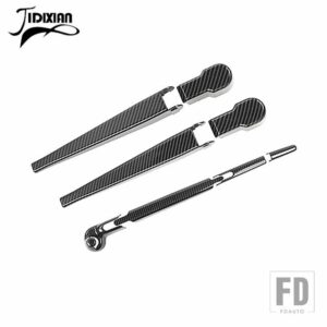 ジープ フロントガラスレインワイパー装飾カバーラングラー JK 2007-17 - carbon fiber grain