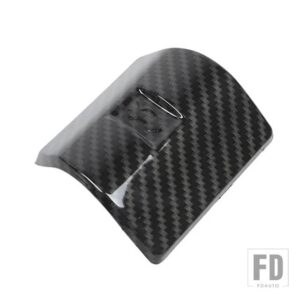フォード ABS 車内フードエンジンスイッチボタン装飾カバー F150 2009-2022 インテリアアクセサリー - carbon fiber grain