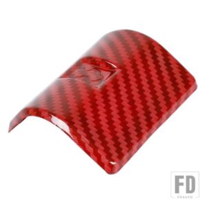 フォード ABS 車内フードエンジンスイッチボタン装飾カバー F150 2009-2022 インテリアアクセサリー - Red Carbon Fiber