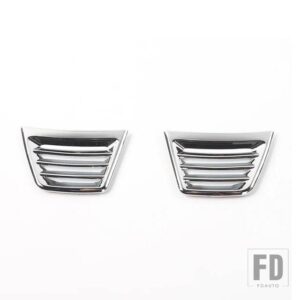 ジープ 車内エアコンベントアウトレット装飾カバーラングラー JK 2011-17用 - chrome 2 pc