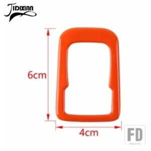 フォード ブロンコ 2021-24 車リバースミラー調整ボタン装飾カバーインテリアアクセサリー - Orange