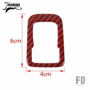フォード ブロンコ 2021-24 車リバースミラー調整ボタン装飾カバーインテリアアクセサリー - Red Carbon Fiber