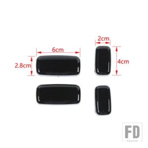シボレー 車電動シート調整スイッチボタン装飾カバーステッカーカマロ 2010-2015 インテリアアクセサリー - Black
