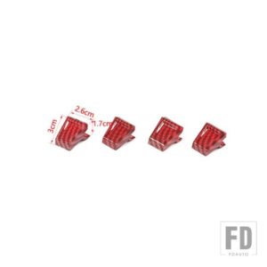 スズキ ジムニー 2019-24 アップ窓リフトスイッチボタン装飾カバーインテリアアクセサリー - B carbon red