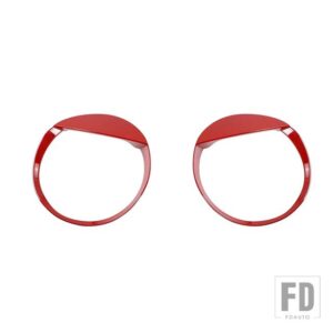 スズキ ランプフードフロントヘッドライトライトランプ装飾カバー ジムニー 2019-24 アップ - Red