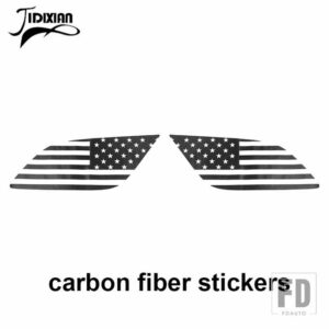 リアウィンドウデカール装飾ステッカーダッジデュランゴ 2011-23 - carbon fiber sticker