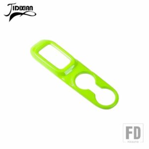 ジープ ラングラー JK 2011-17 インテリアギアシフトパネルフロントカップホルダー装飾カバー - light green