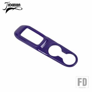 ジープ ラングラー JK 2011-17 インテリアギアシフトパネルフロントカップホルダー装飾カバー - PURPLE