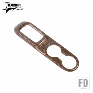 ジープ ラングラー JK 2011-17 インテリアギアシフトパネルフロントカップホルダー装飾カバー - Wood Grain