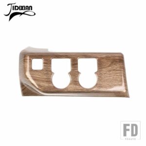 シボレー ABS ヘッドライトスイッチパネル装飾カバーシルバラード 2022 2023 2024 アップインテリアアクセサリー - Wood Grain