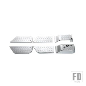 ジープ ラングラー JK 2007 2008 2009 2010 インテリアドアハンドルボウルパネル装飾カバーアクセサリースタイリング - CHROME 4 door