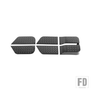 ジープ ラングラー JK 2007 2008 2009 2010 インテリアドアハンドルボウルパネル装飾カバーアクセサリースタイリング - Carbon fiber 4 door