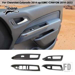 シボレー 黒木目調車内装飾カバーアクセサリー コロラド 2014 GMC キャニオン 2014-2022 用 - Window Lift Panel