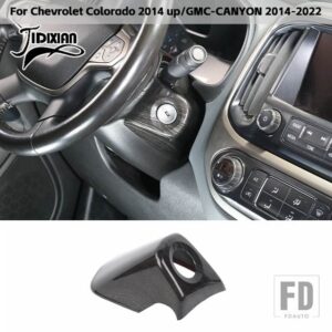 シボレー 黒木目調車内装飾カバーアクセサリー コロラド 2014 GMC キャニオン 2014-2022 用 - Start key socket