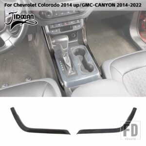 シボレー 黒木目調車内装飾カバーアクセサリー コロラド 2014 GMC キャニオン 2014-2022 用 - gear side cover