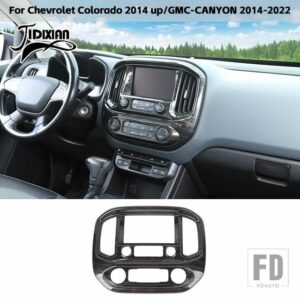 シボレー 黒木目調車内装飾カバーアクセサリー コロラド 2014 GMC キャニオン 2014-2022 用 - navigation panel 2