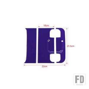 ジープ ラングラー JL 2018-24 リアテールドアテールゲートハンドル装飾カバーアクセサリー - PURPLE