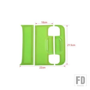 ジープ ラングラー JL 2018-24 リアテールドアテールゲートハンドル装飾カバーアクセサリー - light green