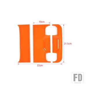 ジープ ラングラー JL 2018-24 リアテールドアテールゲートハンドル装飾カバーアクセサリー - Orange
