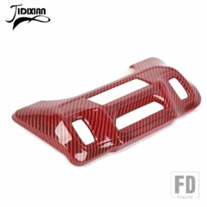 ジープ 車内バックミラーパネル装飾カバーラングラー JL グラディエーター JT 2024 アップアクセサリー - Red Carbon Fiber