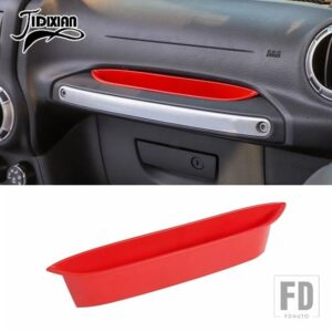 ジープ ラングラー JK 2011-17 副パイロットハンドル収納ボックストレイアクセサリー - A1 red