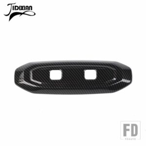 ジープ 車内ミドル読書灯ランプパネル装飾カバーラングラー JL グラディエーター JT 2024 アップアクセサリー - Black Carbon Fiber