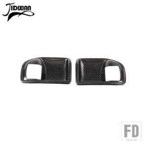 ジープ ラングラー JK 2011-17 インテリアドアハンドルボウル装飾カバー - Carbon Fiber 2PCS