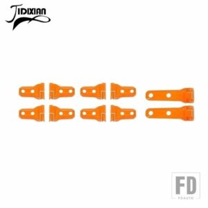 ジープ ドアスペアタイヤサポートヒンジ装飾カバー ラングラー JL 2018-24 アップ用 - 4 doors orange