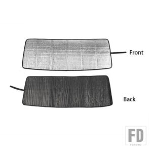 スズキ ジムニー 2019-24 フロントガラスサンシェードサンバイザーカバーアクセサリー - Black