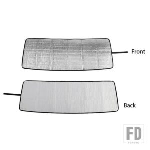 スズキ ジムニー 2019-24 フロントガラスサンシェードサンバイザーカバーアクセサリー - Silver