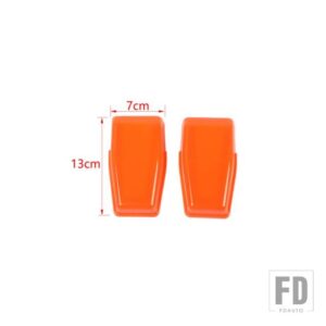 ジープ 車外装リフトゲートリアドア窓ガラスヒンジ装飾カバーラングラー JK 2007-2017 アクセサリー - Orange