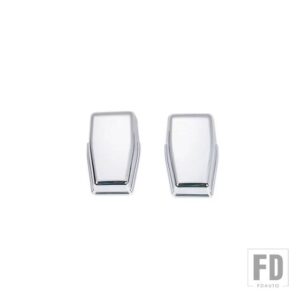ジープ 車外装リフトゲートリアドア窓ガラスヒンジ装飾カバーラングラー JK 2007-2017 アクセサリー - Chrome