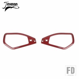 ジープ ABS 車トップルーフスピーカー装飾リングカバーラングラー JL グラディエーター JT 2024 アップインテリアアクセサリー - ABS red carbon