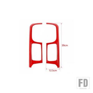 センターコンソールナビゲートパネルサイド装飾カバーダッジラム 2010-13-2017 インテリアアクセサリー - Red