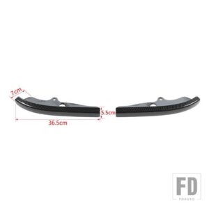 フロントバンパースプリッタープロテクターリップスポイラーディフューザーガードカバーダッジチャレンジャー R/T スキャットパック 2015 - carbon fiber grain